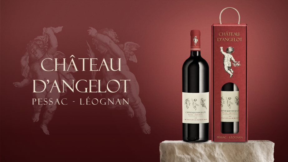 Packaging vin premium et emballage bouteille de vin sur mesure Château d’Angelot avec coffret carton