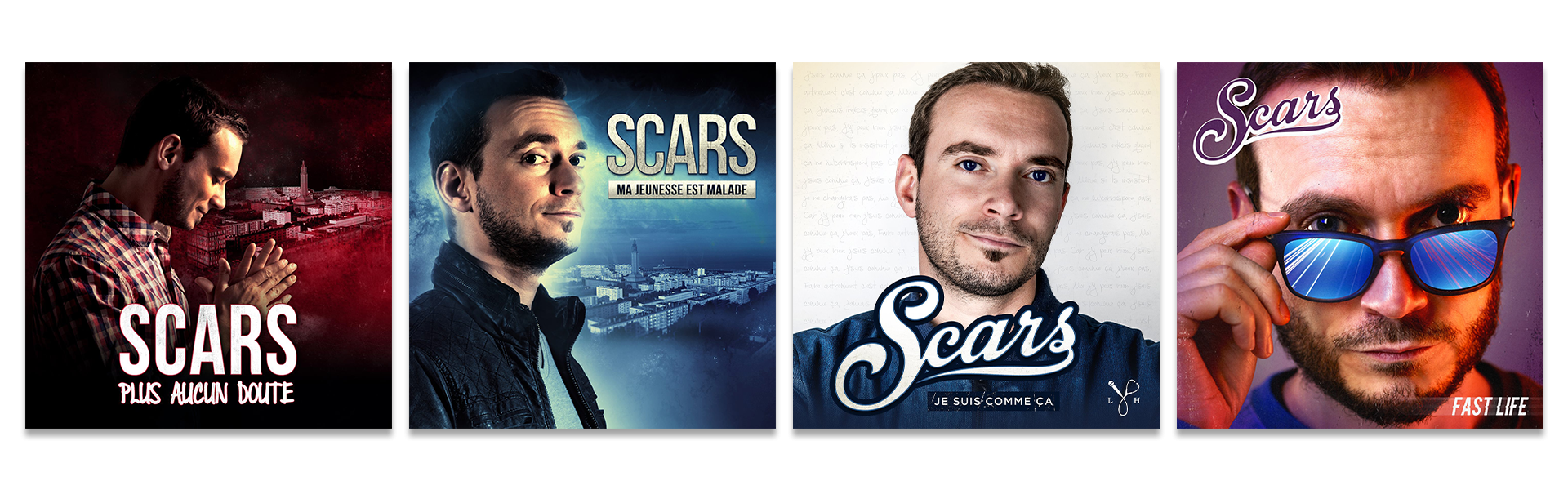 Digipack 2 volets et Livret CD : Le packaging musical classique illustré par la discographie de Scars.
