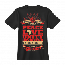 Visuel de T-Shirt réalisé par un graphiste musical : merchandising One One One