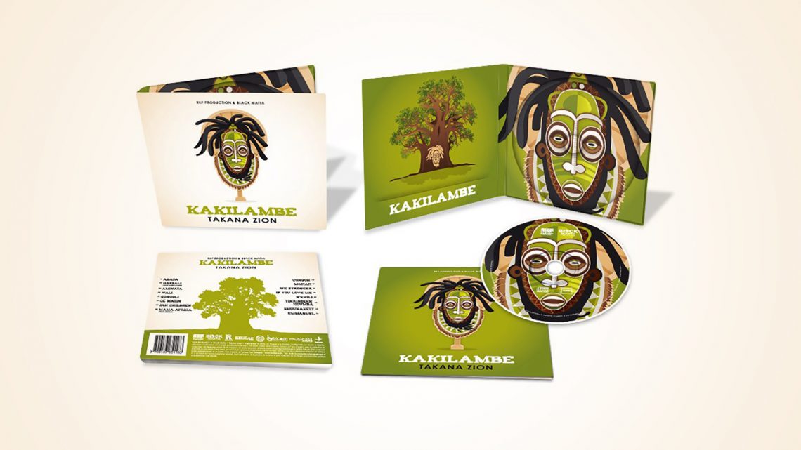 Packaging musical : pochette de l’album ‘Kakilambe’ pour Takana Zion (Digipack 2 volets + livret, digital) Packaging musical : pochette de l'album 'Kakilambe' pour Takana Zion (Digipack 2 volets + livret, digital)